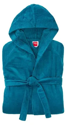Produktbild von PANA® Bademantel mit Kapuze - 100% Baumwolle - Größe: 6XL - Farbe: Petrol