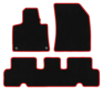 Immagine prodotto di Tappetini velluto Nero/Rosso per Citroen C4 Grand Spacetourer 2018- Set 3 pezzi