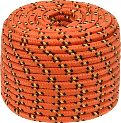 A coiled rope on a white background.