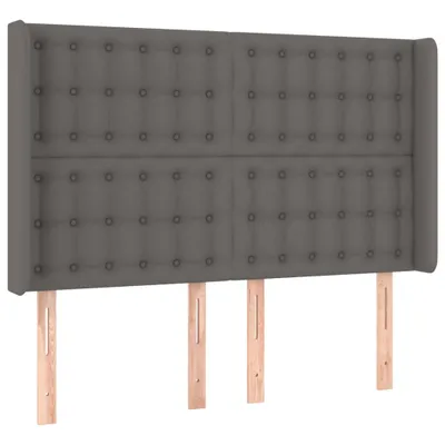 Immagine prodotto di vidaXL Testiera con orecchie Grigio 147x16x118/128 cm Pelle finta