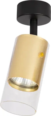 Imagen del producto de Ricky 1xGU10, 10W, foco de techo dorado y , marca Milagro