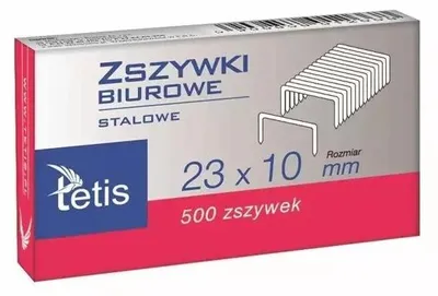 Zdjęcie produktu dla Zszywki biurowe 23x10mm GZ102-A - Tetis
