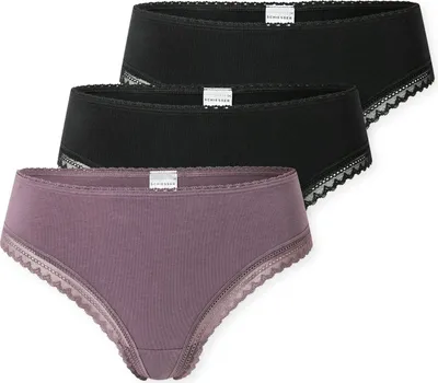 Productafbeelding van Schiesser damesondergoed, 3-pack cheeky string, maat 46, assorti (5 stuks in een multipack)