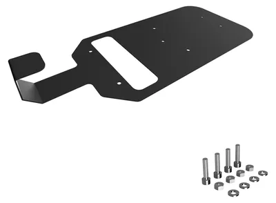 Produktbild von e-fuss.de Wallbox Wandhalterung Wandhalterung für SMA eCharger mit Kabelhalter – Edelstahl anthrazit RAL 7016