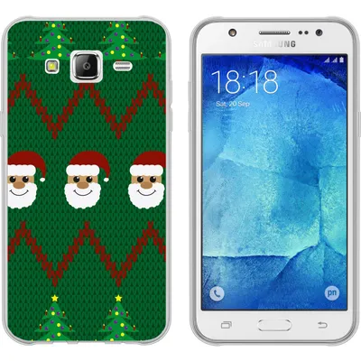 Produktbild von PhoneNatic Case kompatibel mit Samsung Galaxy J5 (2016) J510 Silikon-Hülle X Mas Weihnachten X-Mas Sweater M7