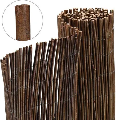 Immagine prodotto di Recinzione da giardino in legno 120 x 500 cm - Pannello decorativo da esterno
