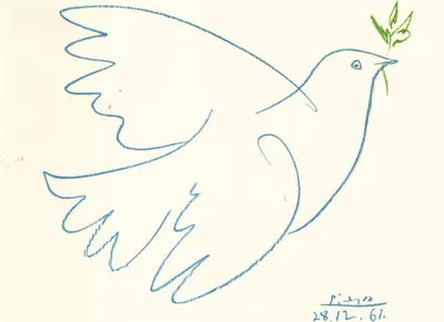 Produktbild von Kunstkarte Pablo Picasso "Colombe bleue"