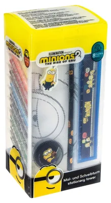 Zdjęcie produktu dla Zestaw kreatywny Minionki w formacie wieży 25 elementów do szkoły i zabawy