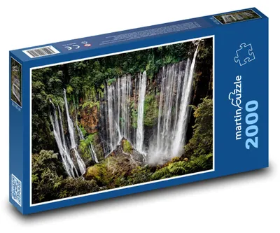 Produktbild von Puzzle 2000 Tropische Wasserfälle im Dschungel - martinpuzzle
