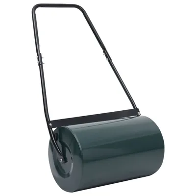 Zdjęcie produktu dla vidaXL Rolka do trawnika zielono-czarna 63 cm 50 L