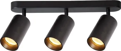 Productafbeelding van Pipe Spot Schwarz 3xGU10 armatuur