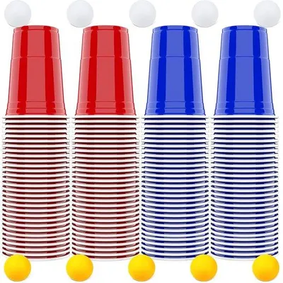 Immagine prodotto di Set di 100 bicchieri di plastica da festa per diverse occasioni