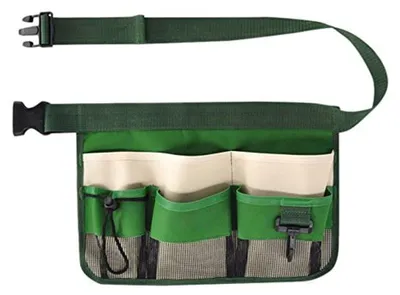 Image de Sacs banane pour outils de jardinage, tissu Oxford, sac banane de jardinage, sac à bandoulière pour le nettoyage, fermeture rapide