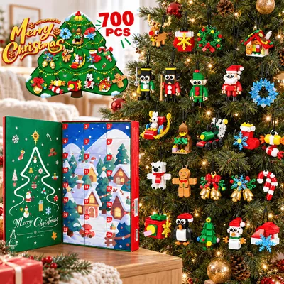 Produktbild von 24 Tage Mini Christmas Brick Ornament Adventskalender