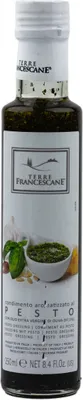 Produktbild von Food-United PESTO DRESSING ÖL 250ml | italienisches Olivenöl extra nativ | 0,8 % Säure | Pesto-Aroma | Pesto-Geschmack | von TERRE FRANCESCANE | perfekt zu Salate Pasta Risotto Bruschetta
