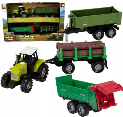 Produktbild von Dromader Traktor Farma-Set mit Anhängern Licht und Ton
