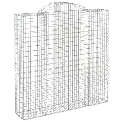 Produktbild von vidaXL Gabione mit Hochbogen 200x50x200/220 cm Verzinktes Eisen