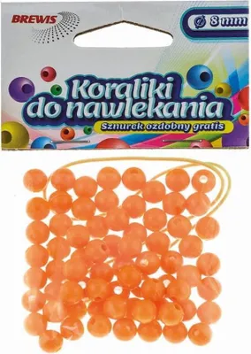 Immagine prodotto di Perline dorate + cordoncino 8mm 16g
