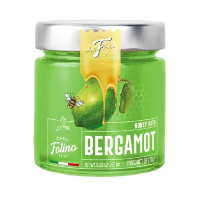 Produktbild von CasaFolino Akazienhonig mit Bergamotte - Italienischer aromatisierter Honig