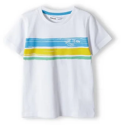 Produktbild von Minoti T Shirt Baumwolle kurzarm Weiß Gr. 86 für Jungen