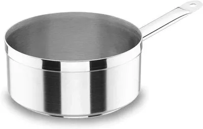 Produktbild von Stielkasserolle 14 cm - Edelstahl 18/10 - Thermodiffuserboden - Induktionsgeeignet