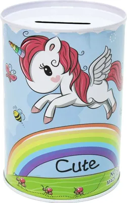 Produktbild von Einhorn Sparbüchse Regenbogen