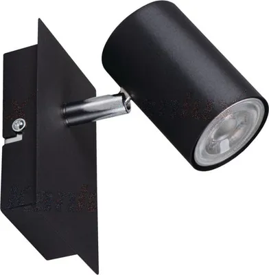 Obrázok produktu pre Kanlux EVALO 10 W LED nástenné a stropné svietidlo, GU10, stmievateľné, čierna/strieborná, IP20