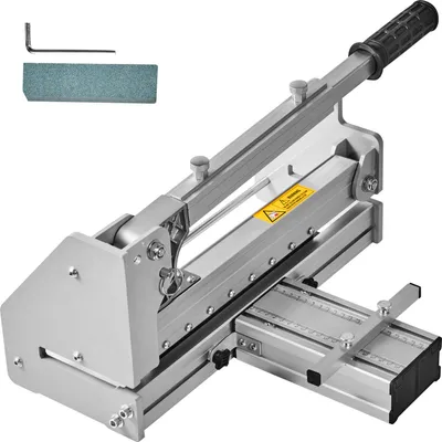 Zdjęcie produktu dla Przecinarka do podłóg SucceBuy 330 mm, głębokość cięcia 12 mm, do cięcia desek winylowych, laminatu, do domu i warsztatu, 110 V, cięcie bez wysiłku, szara, do LVP, WPC, SPC, LVT, VCT, PVC i innych
