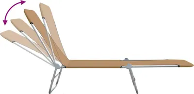Zdjęcie produktu dla VidaXL 44303, Lounge, Poliester, Szarobrązowy, 120 kg, 560 mm, 1820 mm