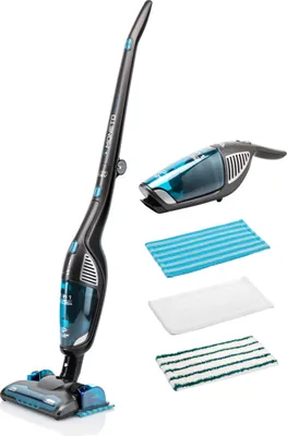 Immagine prodotto di ETA MONETO AQUAPLUS ETA544990000, aspirapolvere a mano e a bastone, wet mopping 3 in 1, batteria agli ioni di litio 21,6 V, sistema di filtraggio a ciclone, filtro HEPA, luce frontale a LED