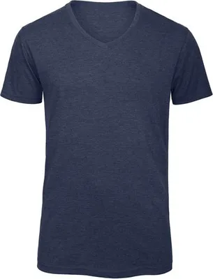 Produktbild von Herren-T-Shirt, Kurzarm - B&C V TRIBLEND/M - heather navy - Größe L