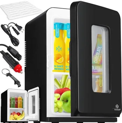Productafbeelding van Famanu Mini-koelkast 15 liter met koel- en verwarmingsfunctie - Draagbare thermobox voor auto, kantoor en kamperen