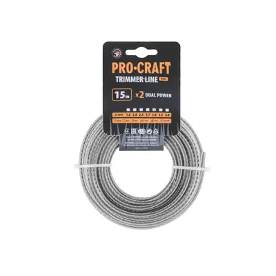 Immagine prodotto di Filo da taglio (3 mm) (rinforzato) (15 m) dentato PROCRAFT KD/J-3/15