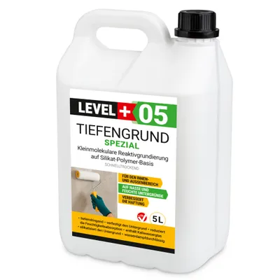 Produktbild von Tiefengrund LF Spezial 5L Wassergläser Grundierung Tiefgrund Wand Boden RM05