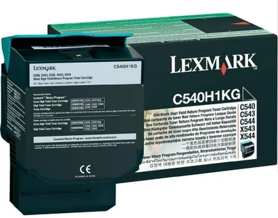 Immagine prodotto di Toner di ritorno per LEXMARK C540/C543, nero, HC