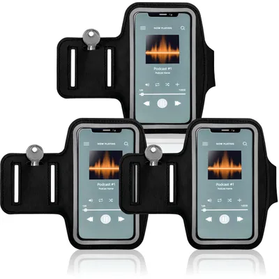 Produktbild von COM-FOUR® 3x Sportarmband - Armtasche für das Smartphone - optimal für Sport