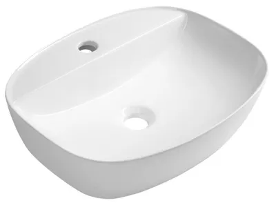 Productafbeelding van VIONA keramische wastafel, opzetmodel, 50x38 cm, wit