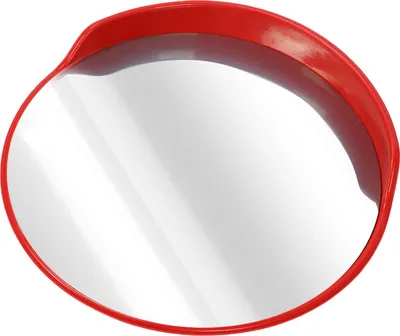 Obrázek produktu pro Bezpečnostní zrcadlo pro venkovní použití, širokoúhlé, zakřivený povrch, 60 mm, montáž na sloup, vypouklý provoz, pro příjezdovou cestu 45 cm/17,7 palce
