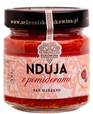 Zdjęcie produktu dla Nduja z pomidorami San Marzano 200 g – Schronisko Bukowina