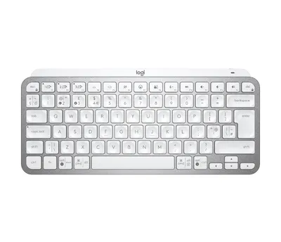 Image de Logitech MX Keys Mini - Mini - Sans fil - Sans fil RF + Bluetooth - Interrupteur à ciseaux - QWERTY - Gris