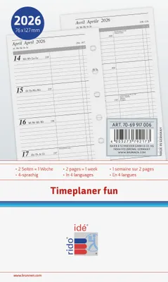 Image de rido/idé 7069917006 TimeplanerA7 Insertion 2pages/1semaine