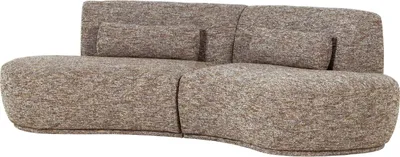 Produktbild von Batavier Halbrundes Sofa 4-Sitzer Hellbraun Melange
