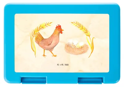 Produktbild von Mr. & Mrs. Panda Snackbox Huhn Stolz - Vintage - Geschenk, Bauernhof, Lebensmittel Aufbewahrungsbox, Vorratsbehälter, Eier, Bentobox, Spruch, Hof, Motivation, Lunchbox