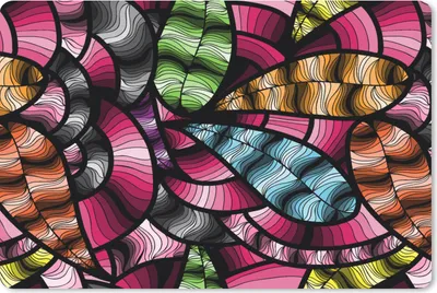 Produktbild von MuchoWow® Schreibtischunterlage Muster - Pflanze - Abstrakt - Dschungel 60x40 cm - XXL Mauspad - Großes Mauspad