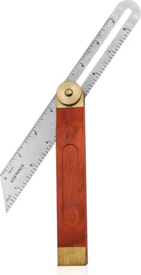 Image de Modèle de découpe en bois réglable - Guide d'angle pour menuisiers - Équerre - Outil de bricolage réglable.