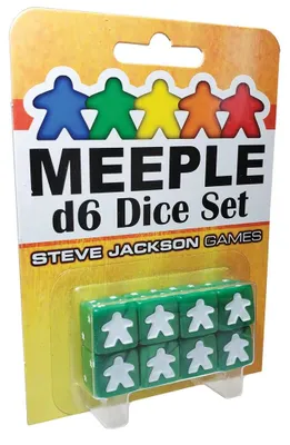 Immagine prodotto di Set di dadi Meeple D6 verde