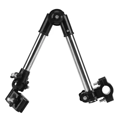 Immagine prodotto di supporto per ombrellone regolabile a 360° supporto per carrozzina passeggino carrozzina bicicletta nero