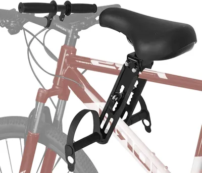 Immagine prodotto di Seggiolino anteriore per bambini - Per andare in bicicletta insieme - Sicurezza e comfort - 31 cm - Nero
