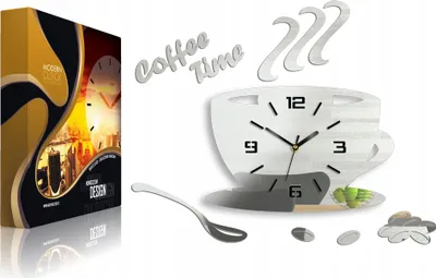 Produktbild von ModernClock, Küchenuhr, 3D-Wanduhr, große wanduhr, wanduhr, mirror, 64cm x 43cm
