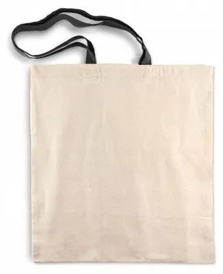 Produktbild von Allbag Baumwolltasche Shopper 38x42 cm mit schwarzem Griff